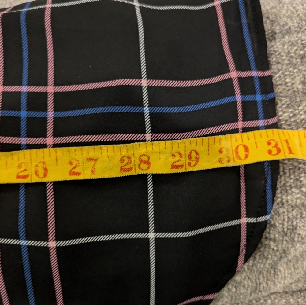 New with tags!Torrid Black and Pink Plaid Blouse - Picture 11 of 12